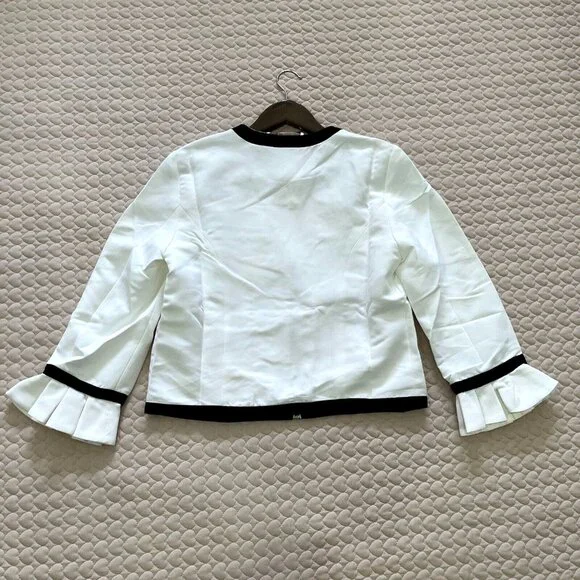 NWOT Ted Baker London Ruffle Cuff Embroidered Jacket Size 1 $395
